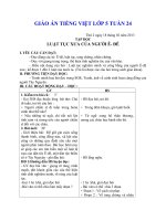 Giáo án tiếng việt 5 tuần 24 bài luật tục xưa của người ê đê 
