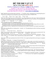 đề thi đại học vật lý số 3