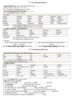 Các trường hợp dùng toV Ving