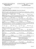 Đề thi thử ĐH 2011 THPT Lê Lợi