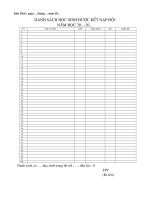 Danh sách học sinh kết nạp Đội năm 2010   2011