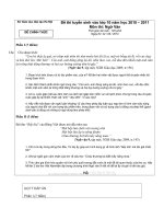 Đề thi vao 10  HN