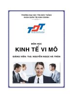 Tài liệu môn kinh tế vi mô đại học tôn đức thắng