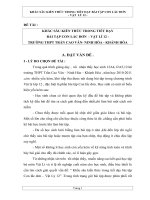 KHẮC SÂU KIẾN THỨC TRONG TIẾT DẠY BÀI TẬP CON LẮC ĐƠN    VẬT LÍ 12