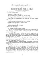 Báo cáo thành tích cá nhân của TPT   BT CĐ năm học 2010   2011