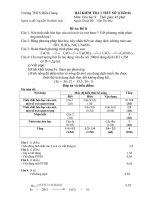 BÀI KT SỐ 1 HÓA 9  2010 2011