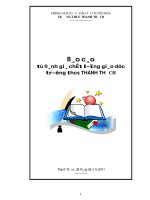 Báo cáo Tự đánh giá chất lượng giáo dục