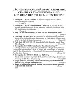 CÁC VĂN BẢN THI ĐUA KHEN THƯỞNG