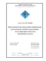 phân tích kết quả hoạt động kinh doanh tại ngân hàng thương mại cổ phần xuất nhập khẩu việt nam chi nhánh an giang