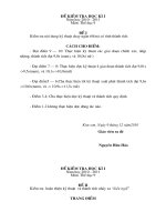 đề kiểm tra TD 9