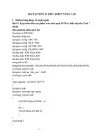 BÀI tập môn VI điều KHIỂN NÂNG CAO 