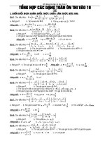 Tổng hợp các dạng toán ôn thi vào 10