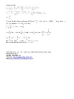 Trả lời bài toán cực trị