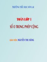 Số 0 trong phép cộng