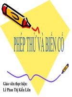 Bài 1: Phép thử và biến cố