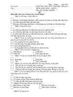 DE THI CUOI KY II Môn Khoa hoc K5