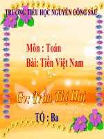 TOAN 3. TIỀN VIỆT NAM