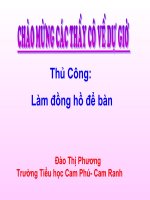 Lam dong ho de ban  Lop 3.ppt