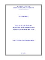 Đánh giá đa dạng di truyền một số giống đậu tương kháng bệnh phấn trắng bằng chỉ thị phân tử SSR 