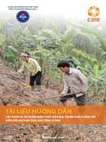 XÁC ĐỊNH VÀ SỬ DỤNG KIẾN THỨC BẢN ĐỊA TRONG THÍCH ỨNG VỚI BIẾN ĐỔI KHÍ HẬU DỰA VÀO CỘNG ĐỒNG