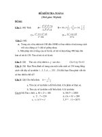 So hoc 6:K tra dau chuong I (nang cao)