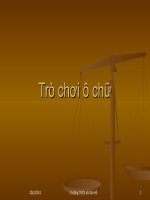 tro choi o chu phan on tap chuong Vat ly 6