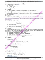 Bo De luyen thi vao THPT nam 2011