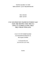 các giải pháp đẩy mạnh xuất khẩu gạo sang thị trường châu phi của công ty cổ phần lương thực thực phẩm vĩnh long