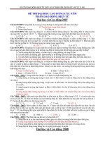 Sóng điện từ trong các đề thi đại học và cao đẳng