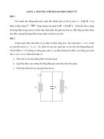 Chuyên đề Vật lí 12: Dao động và sóng điện từ