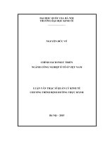 Chính sách phát triển ngành công nghiệp ô tô ở việt nam