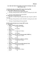 Cấu trúc đề thi tuyển 10 môn Tiếng Anh