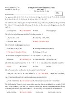 Bài kiểm tra tổng hợp về Hidrocacbon