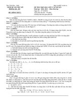 Đề thi và đáp án HSG hóa 9 huyện Phù Mỹ Bình Định 2011.
