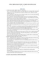 Lý thuyết công trình tháo nước và thiết kế đường hầm