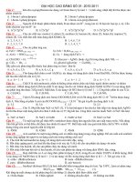 THI THU DAI HOC    GIAI CHI TIET