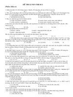 Đề tự luyện vào Đại học