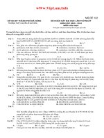 Thi thử ĐH ( Lê Quý Đôn  Đà Nẵng) có đáp án