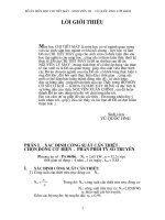 Thuyết minh đồ án chi tiết máy