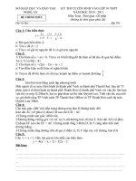 đề thi thư thpt năm 2010   2011