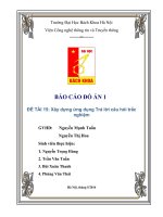 Xây dựng ứng dụng Trả lời câu hỏi trắc nghiệm