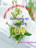 Bài giảng tiếng việt 5 tuần 25 bài cửa sông2 