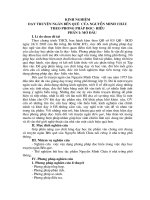 kinh nghiệm dạy truyện ngắn Bến quê