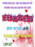 Bài giảng tiếng việt 5 tuần 25 bài phong cảnh đền hùng9 
