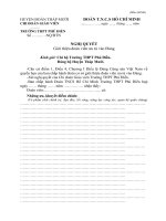 Nghị quyết chi Đoàn GV