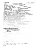 WORD FORMS+ THOUGH/ALTHOUGH/ALTHOUGH+ DESPITE/IN SPITE OF