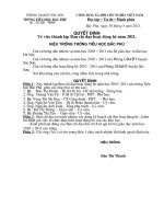 kế hoạch hoạt động hè 2011