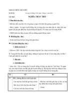 Giáo án tiếng việt 5 tuần 26 bài nghĩa thầy trò6 