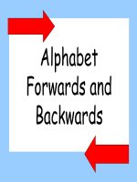 LET''S LEARN ENGLISH WITH A SMILE:THE ENGLISH ALPHABET   FORWARDS AND BACKWWARDS