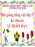 Bài giảng tiếng việt 5 tuần 25 bài kể chuyện vì muôn dân7 